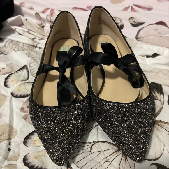 Blue by Betsey Johnson Shoes - Betsey Johnson (Betsey blue) glitter flats